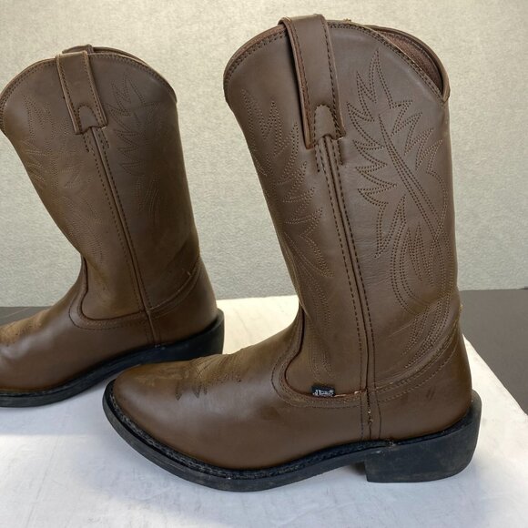 Justin Brown Leather Western, Cowboy‎  Boots JB1100 Mens Size 10.5  EE main image 13